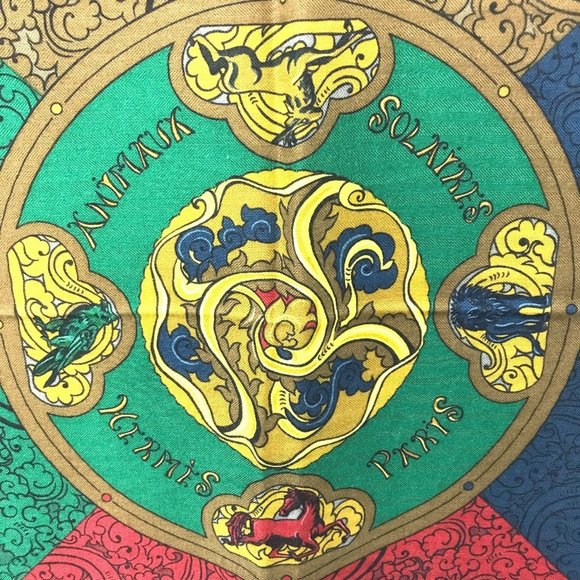 HERMES Red Scarf - Picture 7 of 13